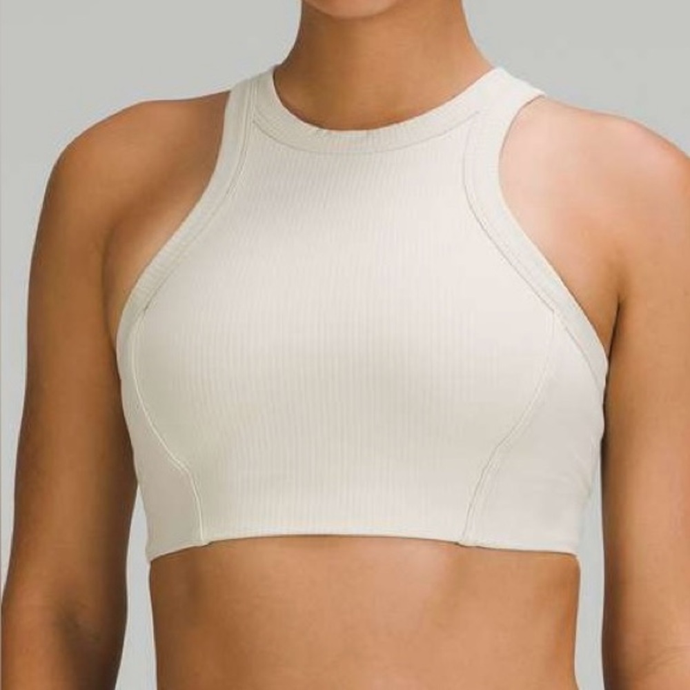 Lululemon Ribbed Nulu High-Neck Yoga Bra